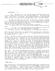 Letter to Bally Arcade/Astrocade Venders